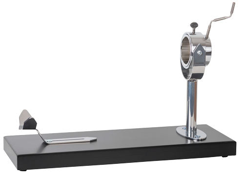 Omcan 48229 Prosciutto Holder with Wooden Base and Rotating Handle