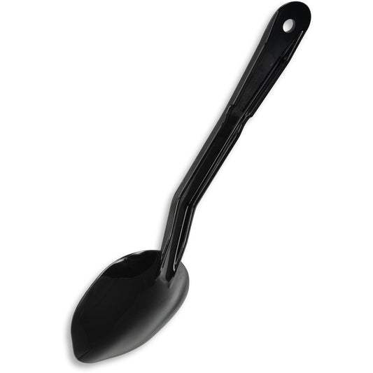 Carlisle 441503 11" Black High Heat Plastic Solid High Heat Serving Spoon