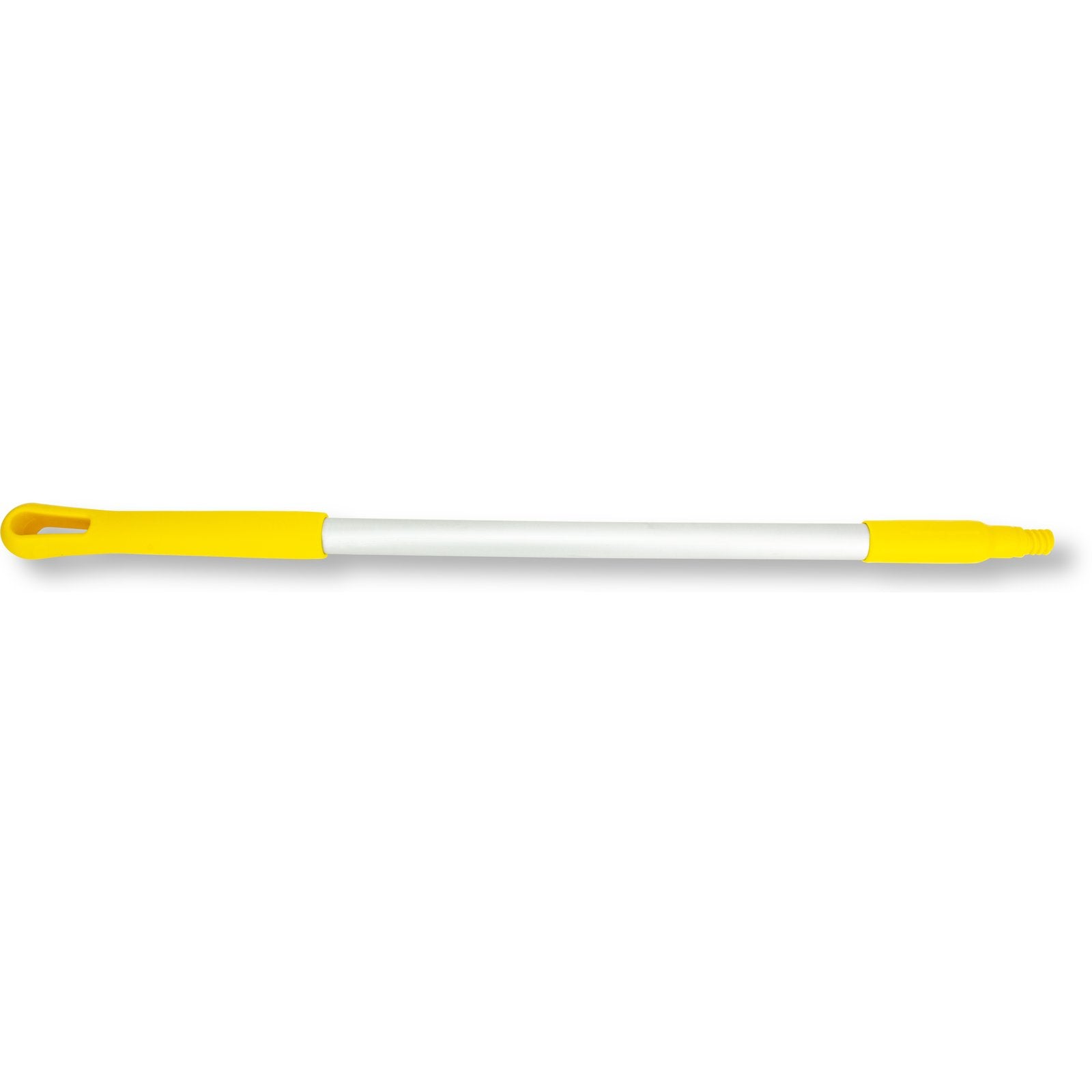 Carlisle 40246EC04 30" Yellow Natural Aluminum Handle with Color-Coded Tip and Hang Up Cap
