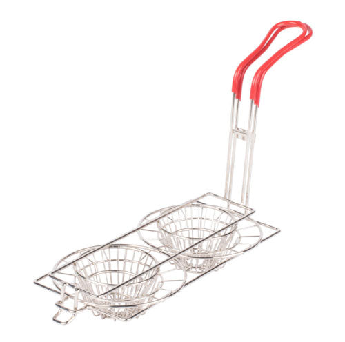 Omcan 47359 8" Tortilla Double Taco Cup Fry Basket