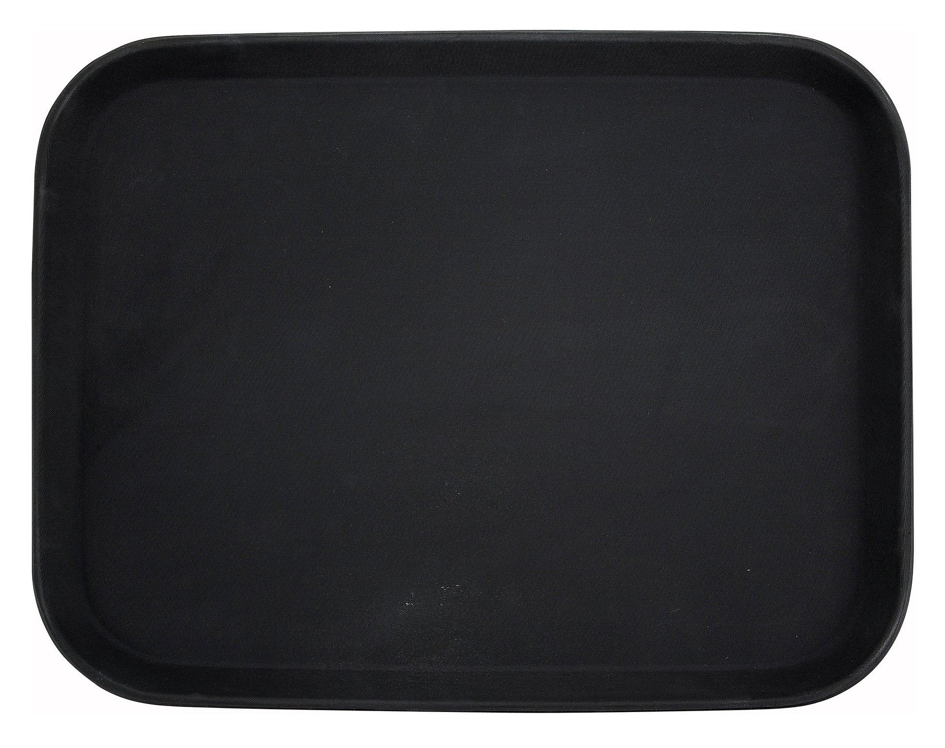 Winco TRH-1418K 14" x 18" Black Easy Hold Rubber Lined Tray