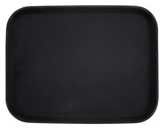 Winco TRH-1418K 14" x 18" Black Easy Hold Rubber Lined Tray