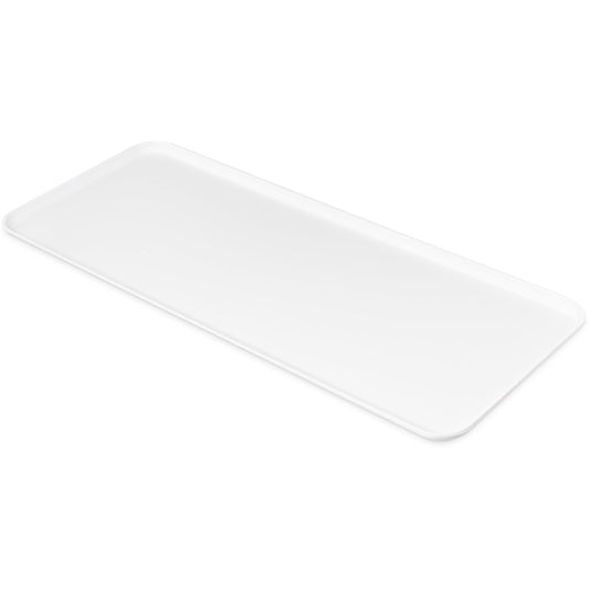 Carlisle 1230FMT301 30" x 12 7/16" x 1 1/16" Pearl White Fiberglass Market Tray