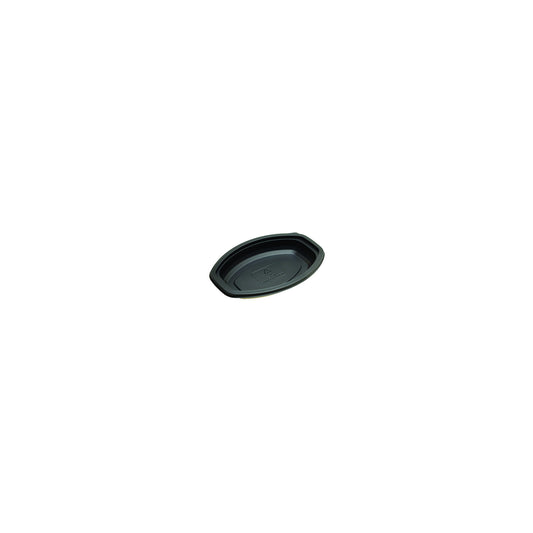 Proex DXMW916PBLK 16oz. Black Microwaveable Oval Casserole Container (250/cs)