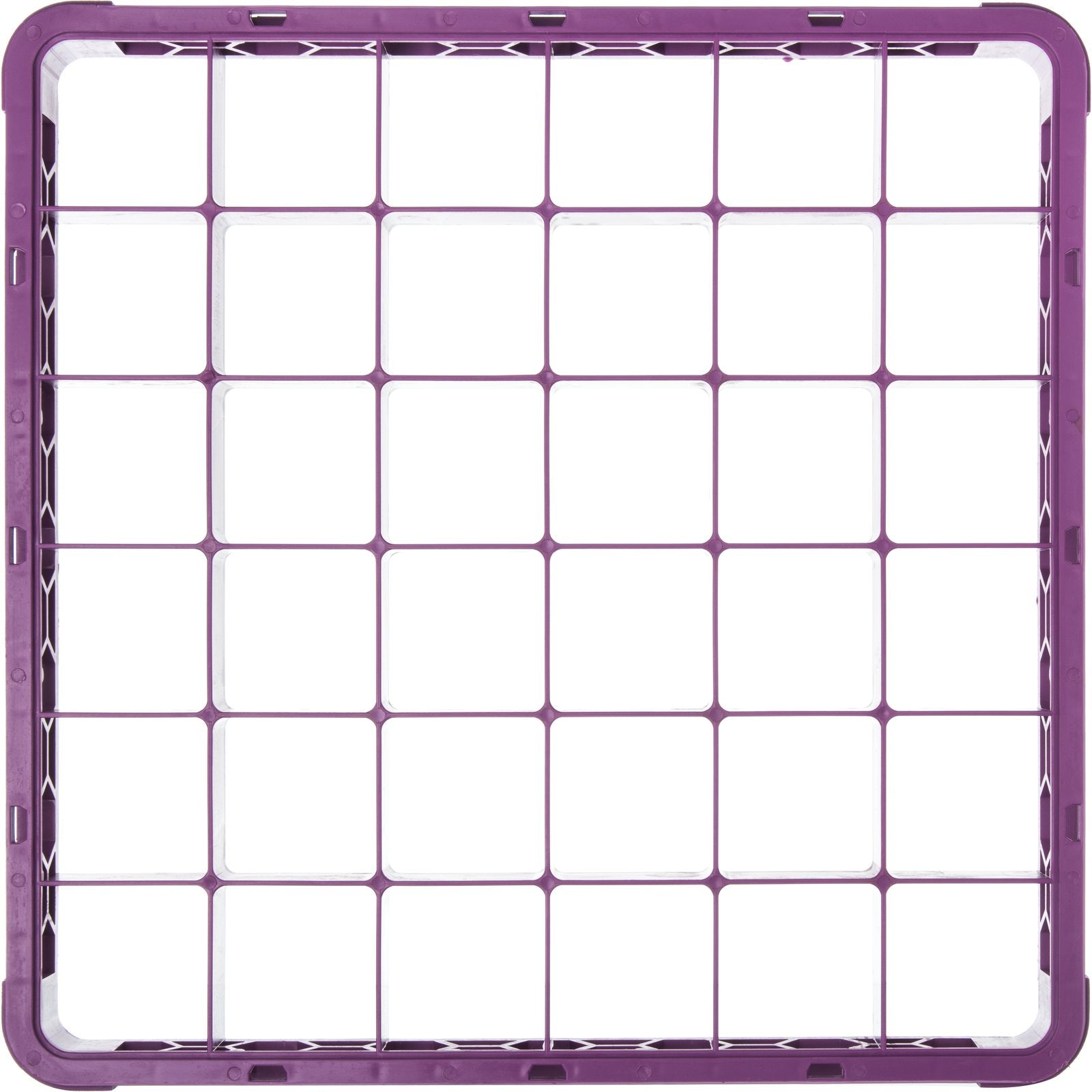 Carlisle RE36C89 Lavender 36-Compartment Polypropylene OptiClean Divided Glass Rack Extender 1.78"