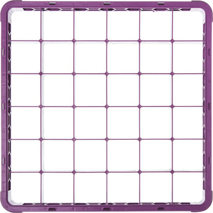 Carlisle RE36C89 Lavender 36-Compartment Polypropylene OptiClean Divided Glass Rack Extender 1.78"