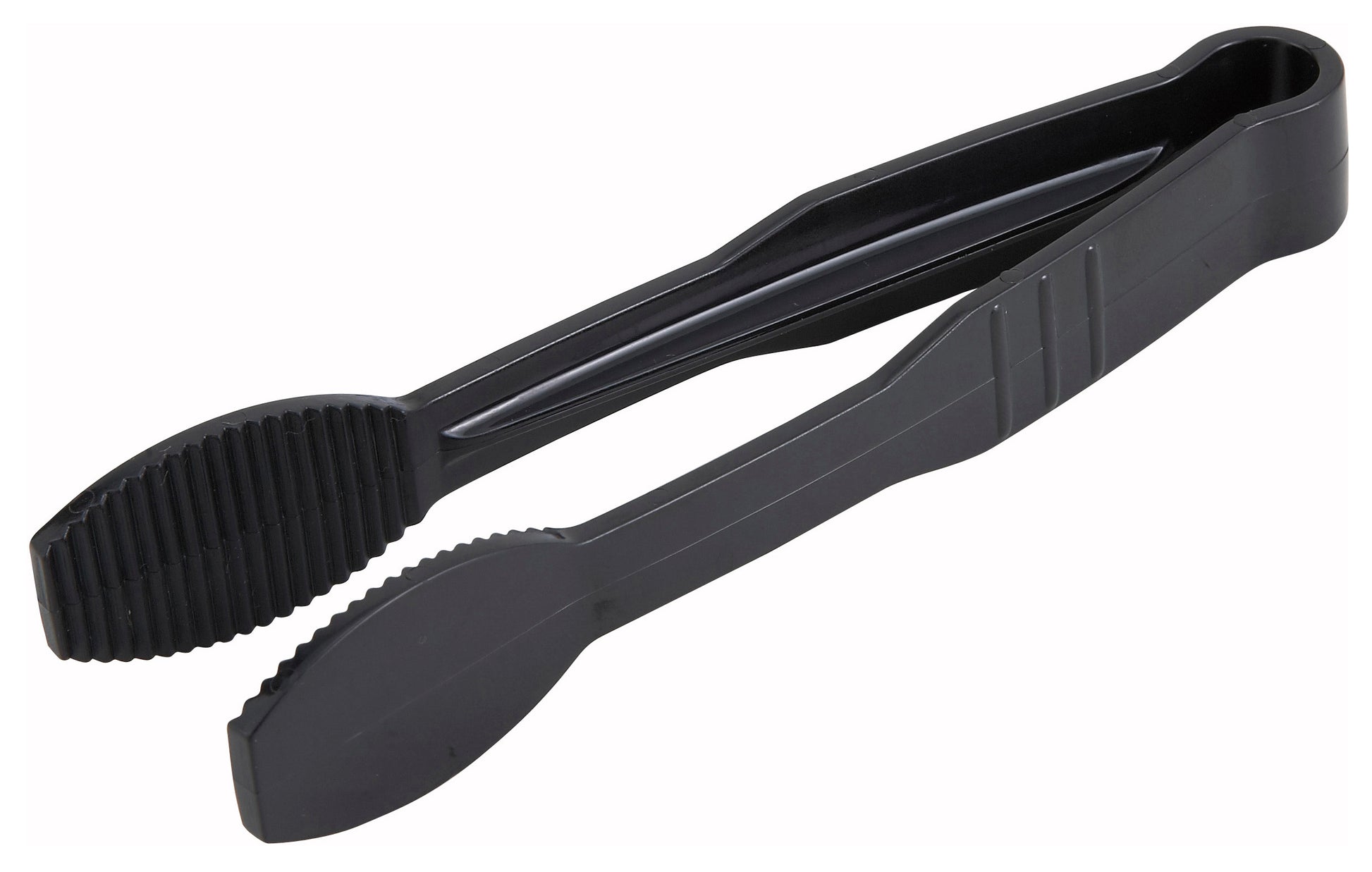 Winco PUTF-6K 6" Black Flat Polycarbonate Tong