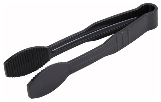 Winco PUTF-6K 6" Black Flat Polycarbonate Tong
