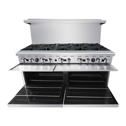 Atosa AGR-10B-LP 60" Liquid Propane Gas Ten Burner Gas Range