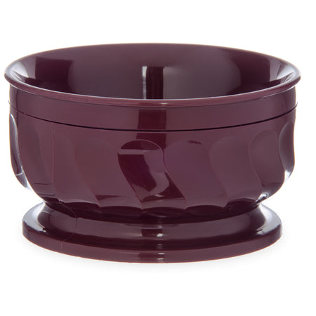 Carlisle DX330061 9 oz Cranberry Urethane Foam Turnbury Insulated Pedestal Based Bowl (48/cs)