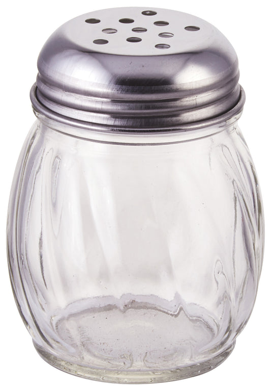 Winco G-107 6 oz. Perforated Tops Cheese Shakers