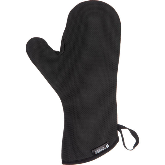San Jamar UCMX13BK Black Neoprene Ultigrip Oven Mitt - Conventional