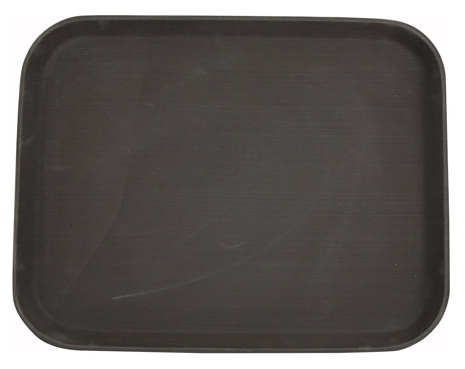Winco TRH-1418 14" x 18" Brown Easy Hold Rubber Lined Tray