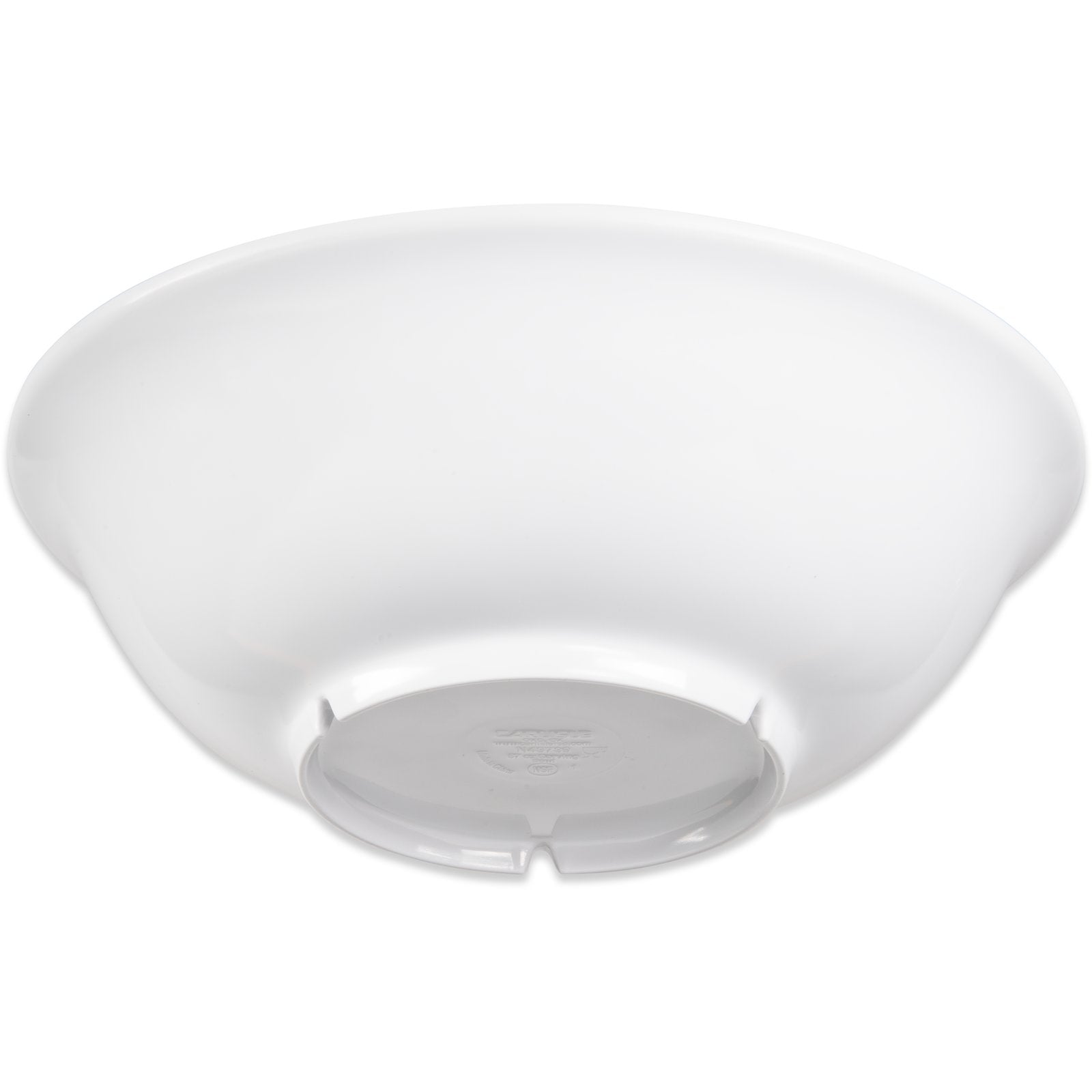 Carlisle 4373902 57 oz White Melamine Footed Serving Bowl