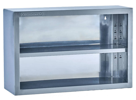 Thorinox TWCO-1248-SS 12" x 48" Wall Mounted Open Storage Cabinet
