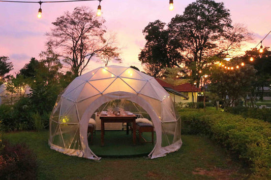 Omcan 46751 Patio Dome - Steel Frame with PVC Cover 4 meter Diameter x 2.5 meters High