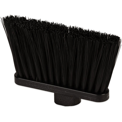 Carlisle 3686403 Black Duo-Sweep Duo-Sweep 11” Unflagged Broom with 48” Blue Metal Handle