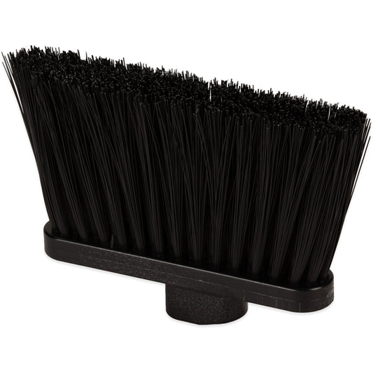 Carlisle 3686403 Black Duo-Sweep Duo-Sweep 11” Unflagged Broom with 48” Blue Metal Handle