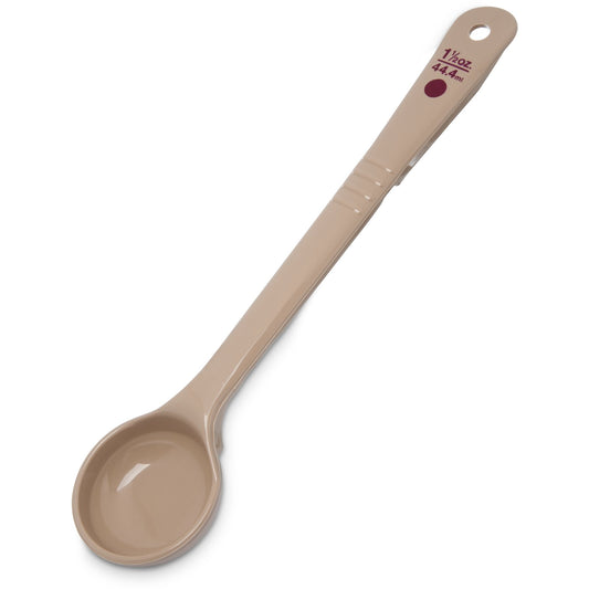 Carlisle 435806 1.5 oz Beige Polycarbonate Measure Miser Solid Long Handle