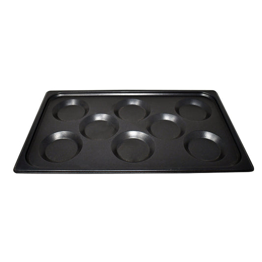 Omcan 44365 Full Size 12" x 20" Non-Stick Aluminum Multi-Baker Pan with 8 molds for Combi-Oven