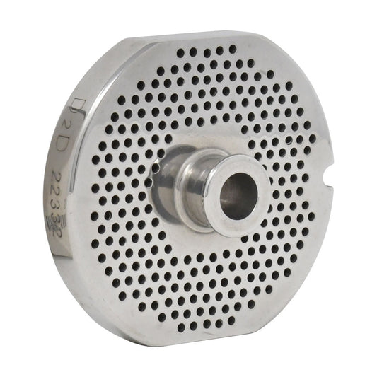 Omcan 11146 #22 One Notch/Two Flat Sides Stainless Steel Machine Plate with Hub, 2.38 mm (3/32")