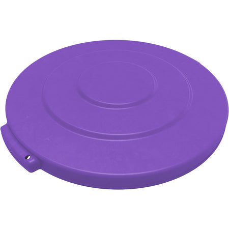 Sparta 84101189 10 Gallon Purple Round Polyethylene Bronco Waste Bin Trash Container Lid