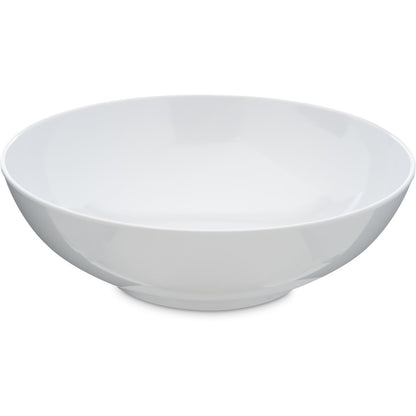 Carlisle 4381302 40 oz White Epicure Melamine Chef Salad Serving Bowl