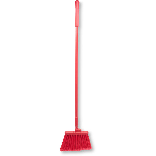 Carlisle 41082EC05 56" Red Color Coded Duo-Sweep Flagged Angle Broom