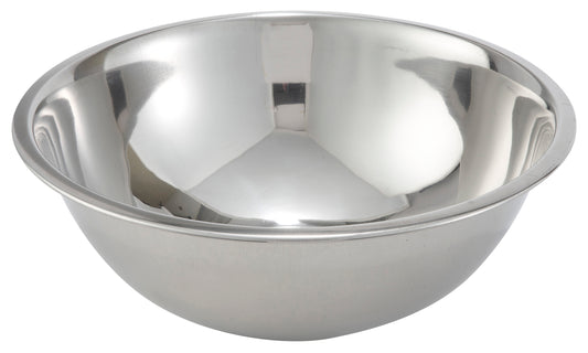 Winco MXBT-800Q 8 Qt. Stainless Steel All-Purpose True Capacity Mixing Bowl