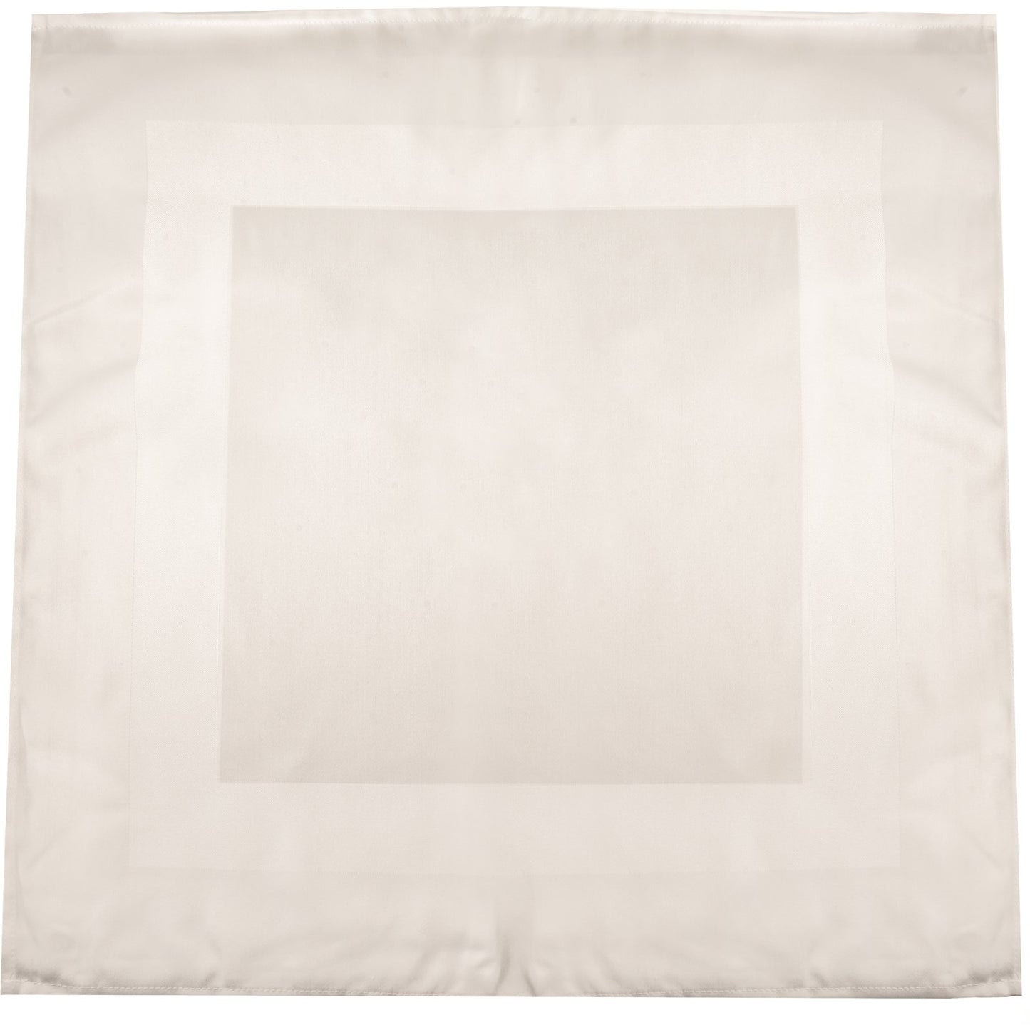 Snap Drape 54682222NH770 22" x 22" Cream Milan Satin Band Napkin
