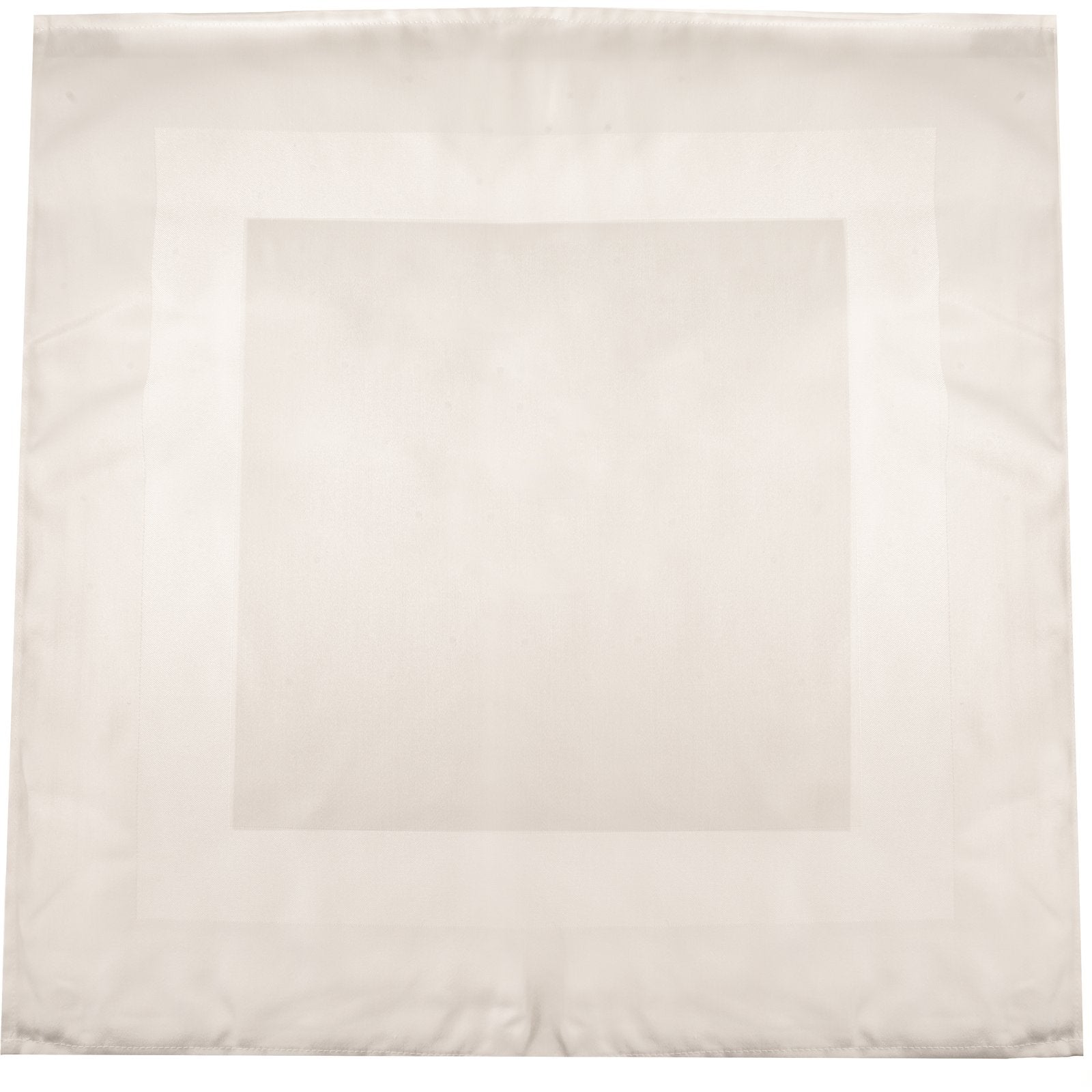 Snap Drape 54682222NH770 22" x 22" Cream Milan Satin Band Napkin