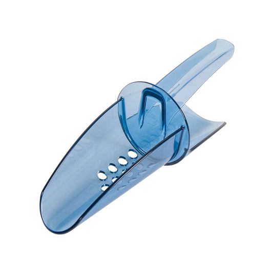 San Jamar SI5500 6-10 oz Blue Saf-T-Scoop Ice Scoop