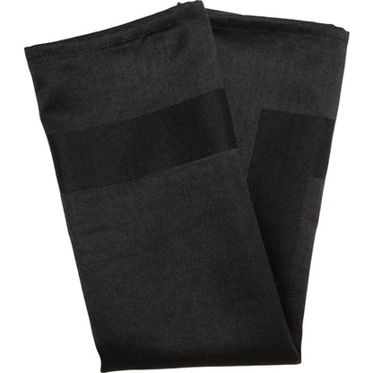 Snap Drape 54682222NH014 22" x 22" Black Spun Polyester Microfiber Milan Birdseye Napkin