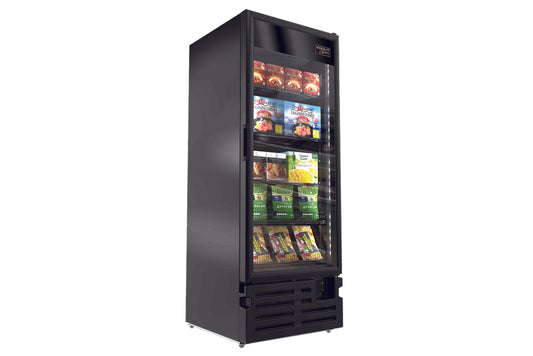 Kool-It LX-30FB 29" Black Single Glass Door Merchandiser Freezer
