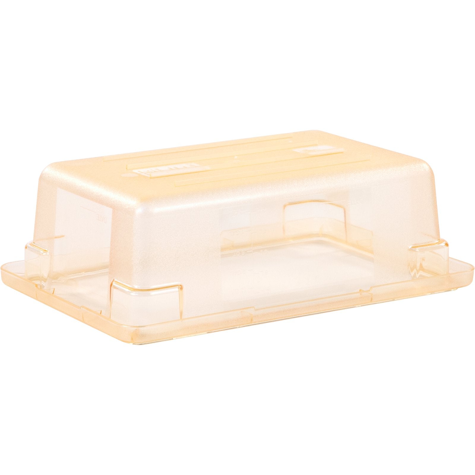 Carlisle 10611C22 3.5 gal Yellow Polycarbonate StorPlus Color-Coded Food Storage Container
