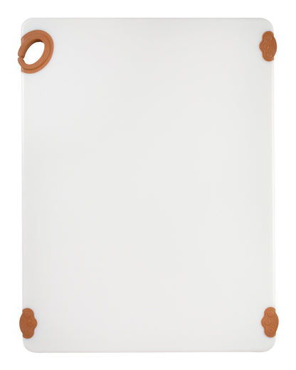 Winco CBN-1824BN 18"x24"x1/2" Brown Cutting Board with Hook