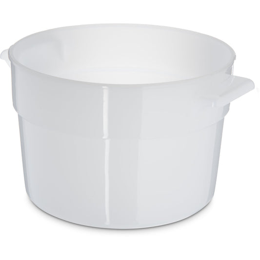 Carlisle 20002 2 Qt White Polyethylene Bain Marie Food Storage Container
