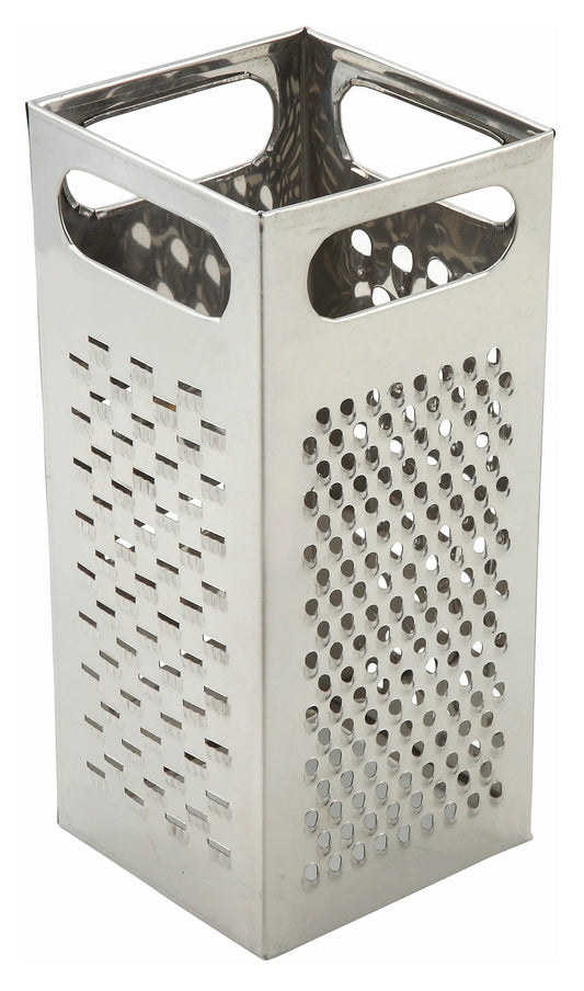 Winco SQG-4 9" x 4" Square Stainless Steel Box Grater
