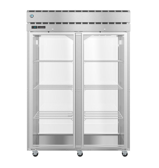 Hoshizaki PT2A-FG-FG Two Section Full Glass Door with Lock Upright Pass Thru Refrigerator
