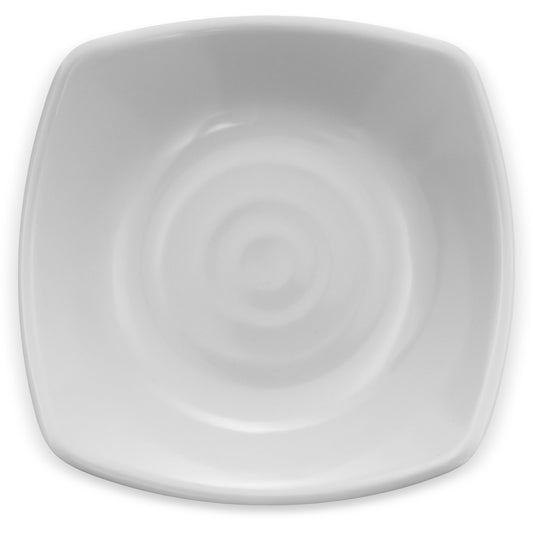 Carlisle 794202 5.25" White Square Melamine Flared Rim Dish Bowl