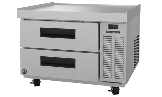 Hoshizaki CR49A One Section Stainless Drawers Chef Base Prep Table Refrigerator