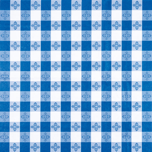 Winco TBCO-90B 52" x 90" Blue Table Cloth