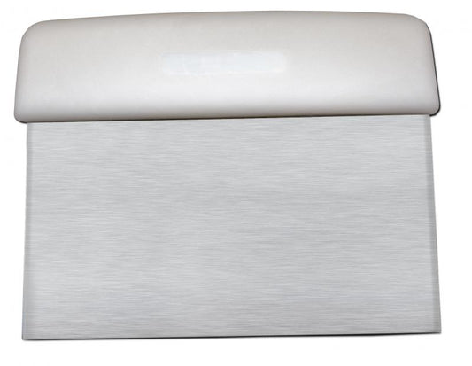 Omcan 14205 6-inch Dough Scraper with White Handle
