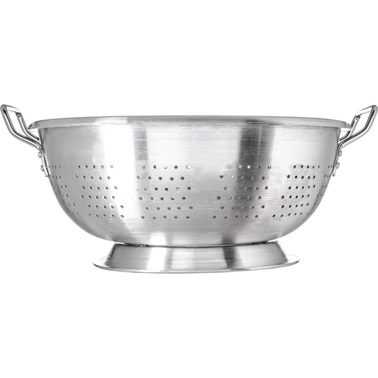 Carlisle 60277 16 Qt Silver Aluminum Signature Select Dura-Ware Heavy Weight Colander