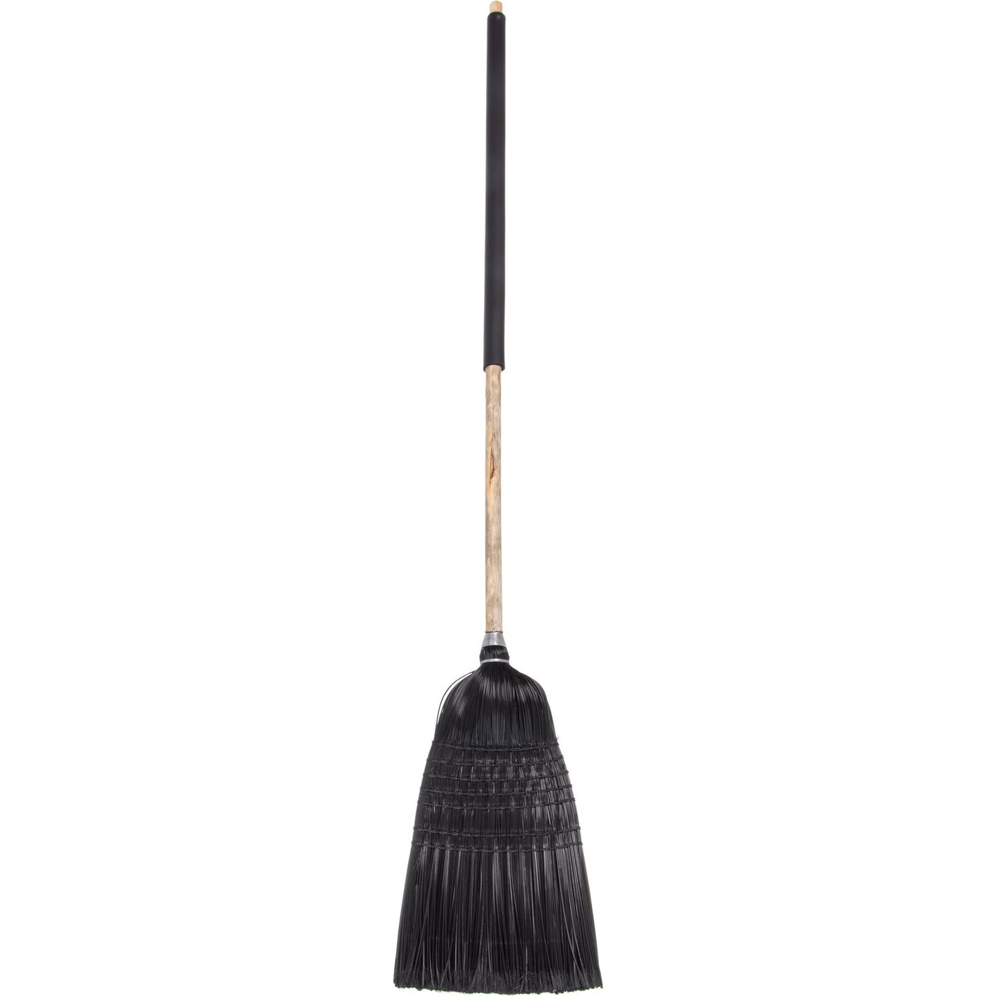 Carlisle 4167903 57" Black Flo-Pac Warehouse/Janitor Broom