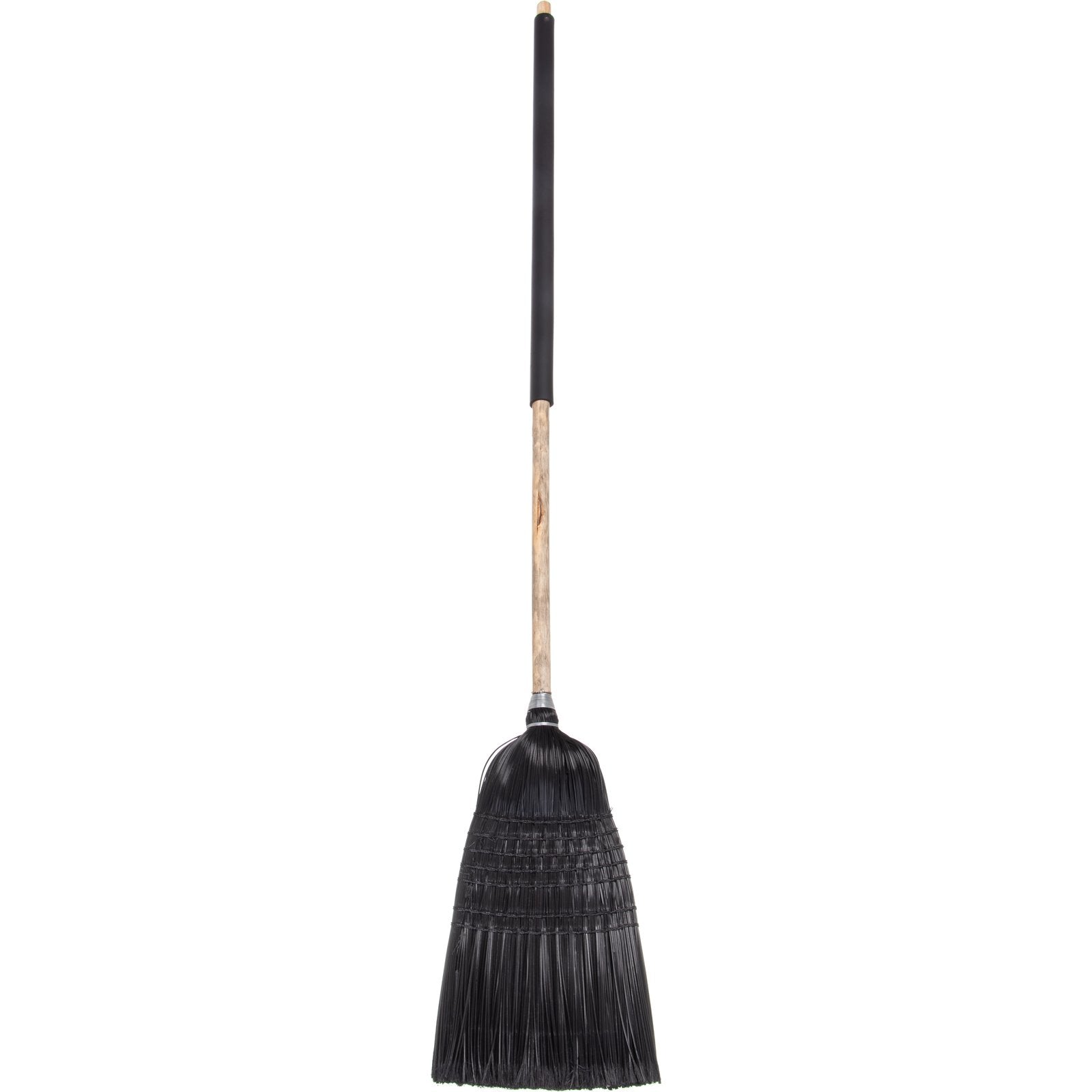 Carlisle 4167903 57" Black Flo-Pac Warehouse/Janitor Broom