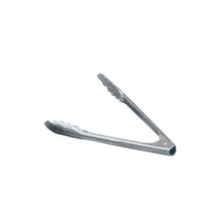 Omcan 80787 9-inch Stainless Steel Coiled Spring Utility Tong - Medium-Weight