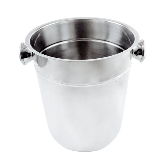 Omcan 80836 8 Qt Stainless Steel Wine Bucket with Knob Handle