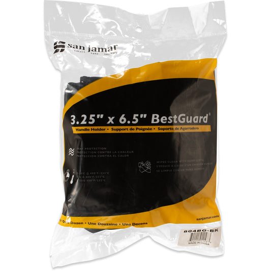 San Jamar 804BG-BK Black Poly/Cotton Blend BestGuard Handle Holder