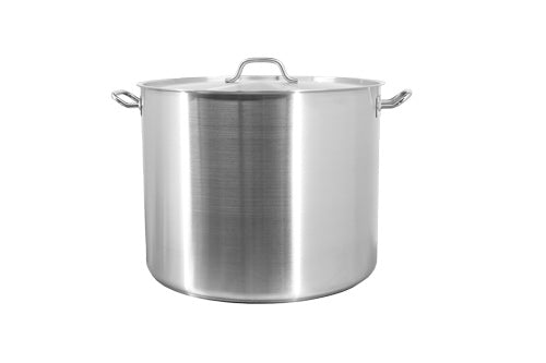 Omcan 80445 80 Qt Stainless Steel Stock Pot with Cover